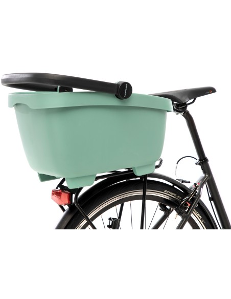 Recycelte (Hunde)fahrradkorb New Looxs Clipper Racktime 2.0 - 28 Liter 49 x 37 x 29 cm   Grün
