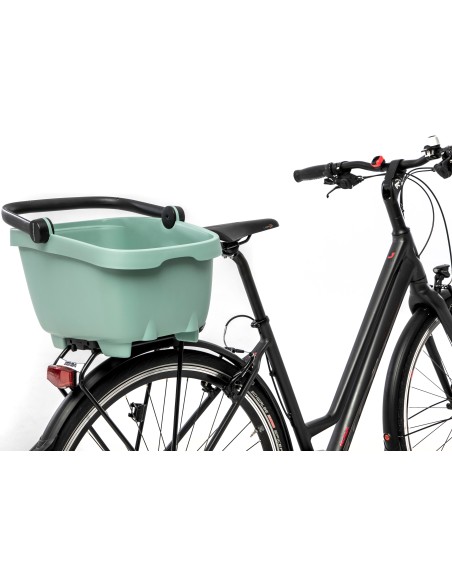 Recycelte (Hunde)fahrradkorb New Looxs Clipper MIK - 28 Liter 49 x 37 x 29 cm   Grün