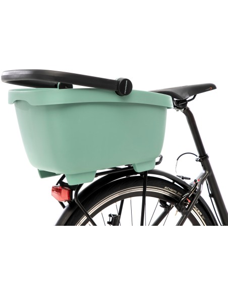 Recycelte (Hunde)fahrradkorb New Looxs Clipper MIK - 28 Liter 49 x 37 x 29 cm   Grün