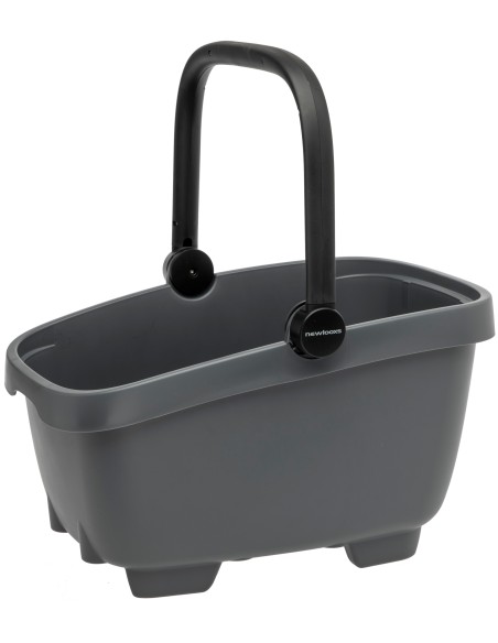 Recycelte (Hunde)fahrradkorb New Looxs Clipper - 28 Liter 49 x 37 x 29 cm   Anthrazit