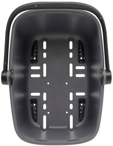 Recycelte (Hunde)fahrradkorb New Looxs Clipper - 28 Liter 49 x 37 x 29 cm   Anthrazit