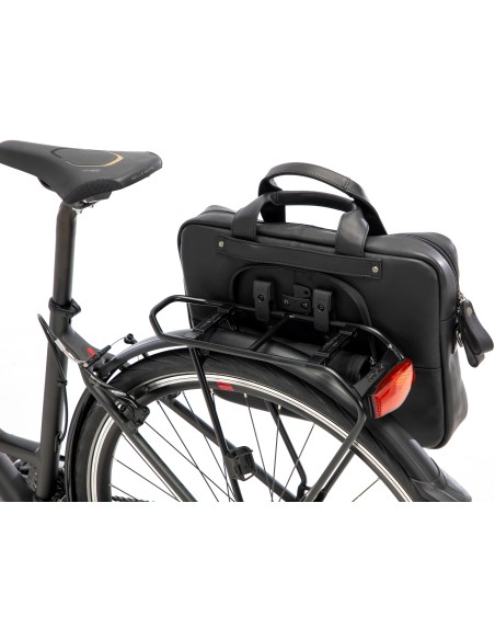 Laptoptasche New Looxs Luko 7,5 Liter - 42 x 6 x 30 cm - aus Luxusleder - Schwarz