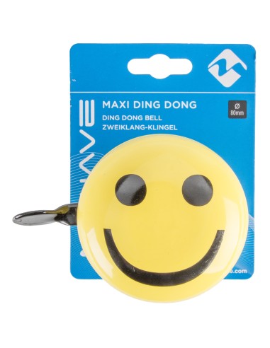 Fahrradklingel Ding-Dong M-Wave - Smiley Yellow