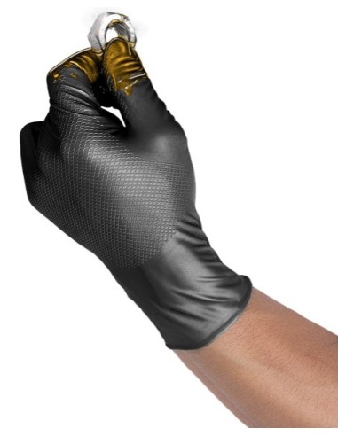 Handschuhe GRIPP-IT Nitrile M - Schachtel mit 50 Stück - Schwarz