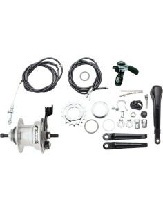 Getriebenabe 3 fach Sturmey Archer Summit X-RD3 Trommelbremse - hochglanzpoliertes Aluminium