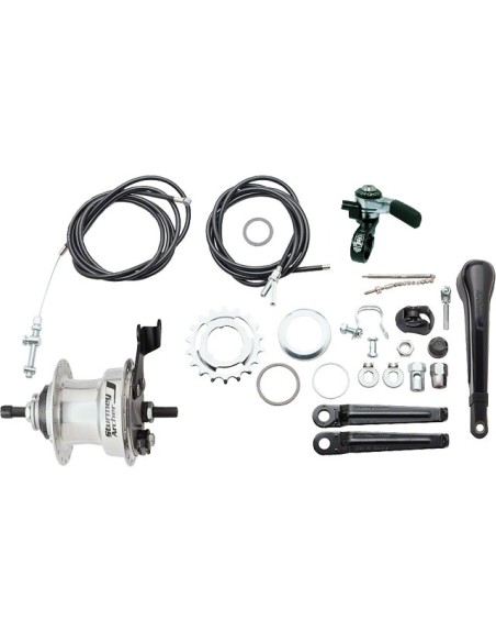 Getriebenabe 3 fach Sturmey Archer Summit X-RD3 Trommelbremse - hochglanzpoliertes Aluminium