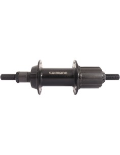 Hinterradnabe 7 fach Shimano FH-TY500 36 Löcher - feste Achse - Schwarz