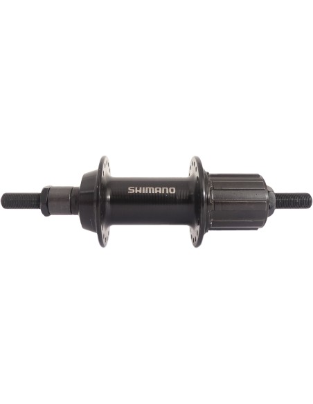 Hinterradnabe 7 fach Shimano FH-TY500 36 Löcher - feste Achse - Schwarz