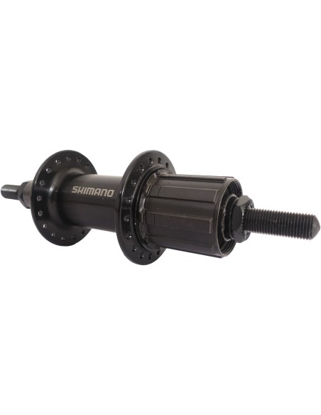 Hinterradnabe 7 fach Shimano FH-TY500 36 Löcher - feste Achse - Schwarz