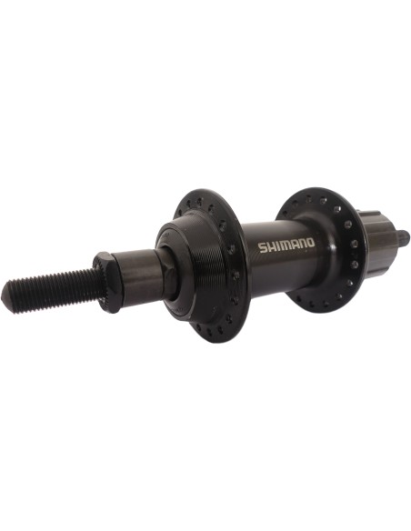 Hinterradnabe 7 fach Shimano FH-TY500 36 Löcher - feste Achse - Schwarz