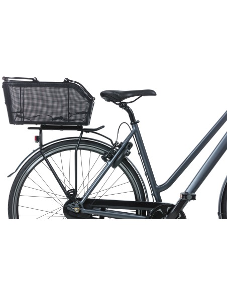 Fahrradkorb für hinten Basil Cento Tech Fiber Nordlicht MIK 21 Liter 46 x 34 x 25 cm - Solid Schwarz
