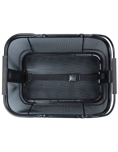 Fahrradkorb für hinten Basil Cento Tech Fiber Nordlicht MIK 21 Liter 46 x 34 x 25 cm - Solid Schwarz