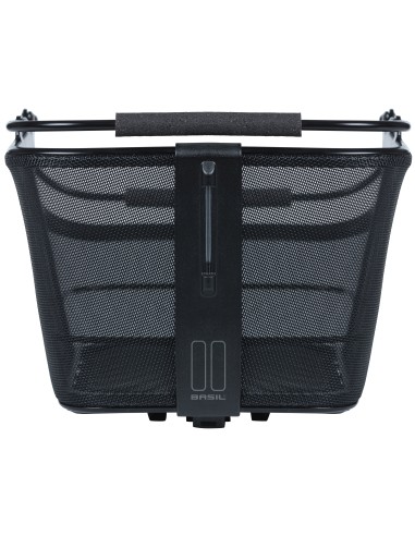 Fahrradkorb für hinten Basil Cento Tech Fiber Nordlicht MIK 21 Liter 46 x 34 x 25 cm - Solid Schwarz