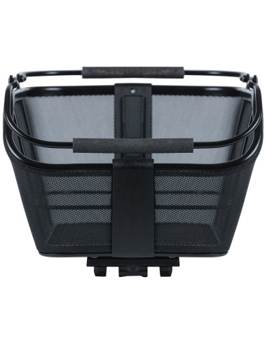 Fahrradkorb für hinten Basil Cento Tech Fiber Nordlicht MIK 21 Liter 46 x 34 x 25 cm - Solid Schwarz