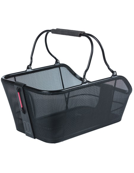 Fahrradkorb für hinten Basil Cento Tech Fiber Nordlicht MIK 21 Liter 46 x 34 x 25 cm - Solid Schwarz