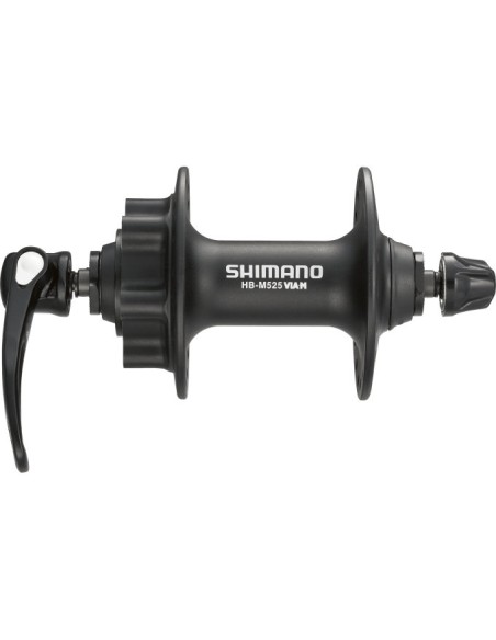 Vorderradnabe Shimano FH-M525 - 32 Loch - 6 Bolzen Scheibenbremse Befestigung - Schwarz