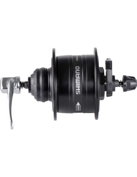 Nabendynamo 36 Löcher Shimano HD-3D37 3 Watt - Center Lock - Schnellverschluss - Schwarz