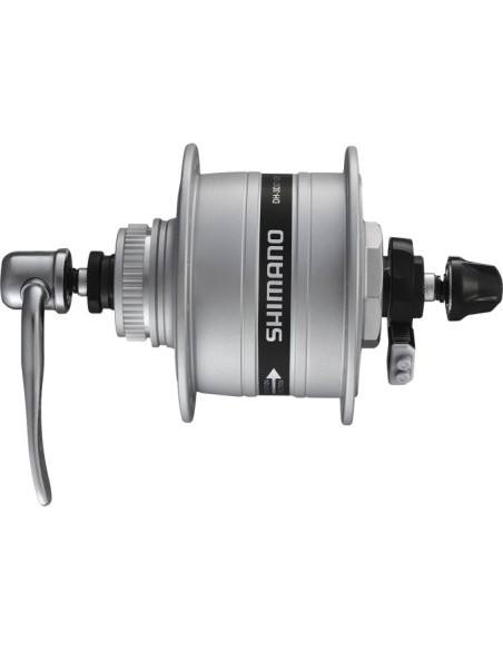 Nabendynamo Shimano HD-3D37 3 Watt - 36 Löcher - Center Lock - Schnellverschluss - Silber