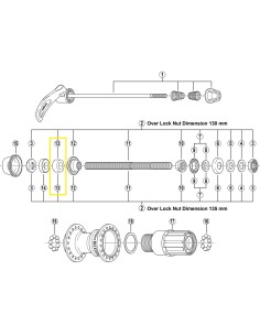 Distanzring für Links Shimano 8mm