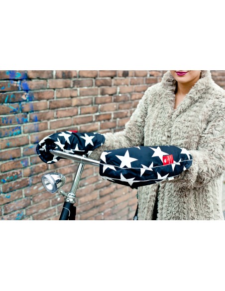 Lenkerhandschuhe WOBS Stars Black & White