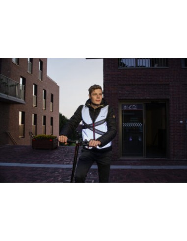 Reflexion weste Wowow Crossroad FR Large - Grau