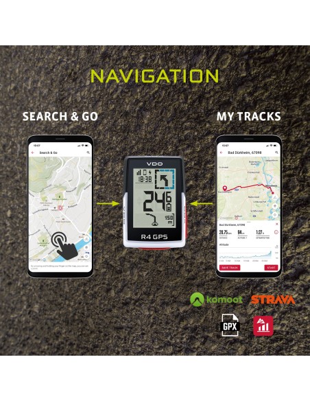 Fahrradcomputer VDO R4 GPS