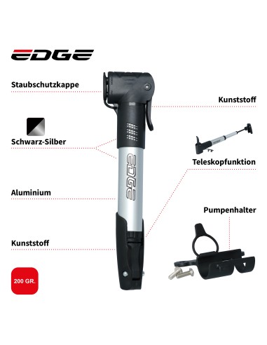 Mini Fahrradpumpe Edge Tyfoon