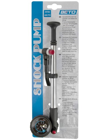 Dämpferpumpe Beto mit Manometer - Aluminium