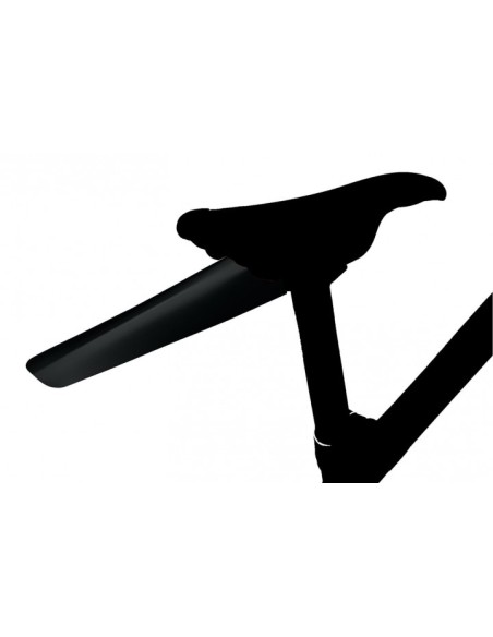 Sattelschutzblech Velox Clip-On Double Fold - Schwarz