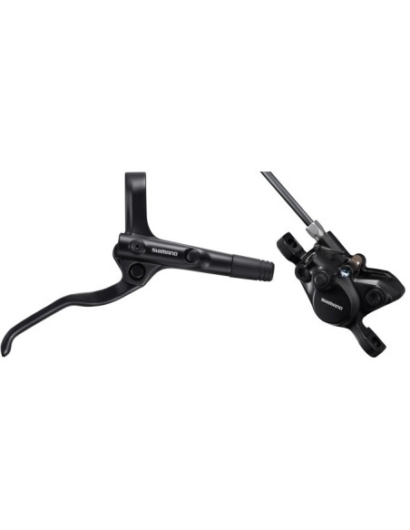 Hydraulische Scheibenbremse Shimano MT200 hinten - ohne Bremsscheibe - Schwarz (Werkstattverpackung)