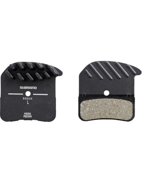 Bremsbeläge für Scheibenbremse Shimano H03A Resin mit Kühlrippen