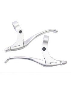 Hebelsatz Saccon für Rollerbremse - 4 Finger - Satin/Silber