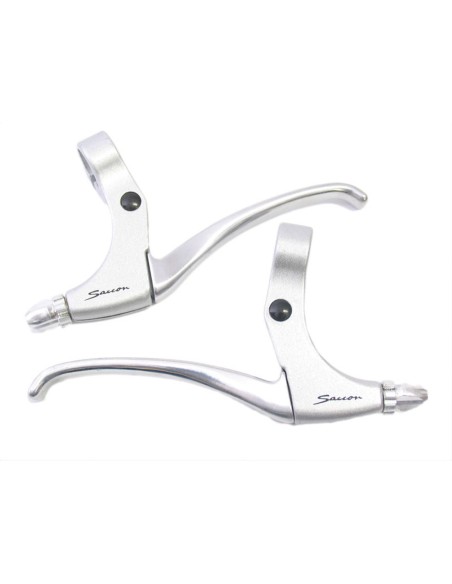 Hebelsatz Saccon für Rollerbremse - 4 Finger - Satin/Silber