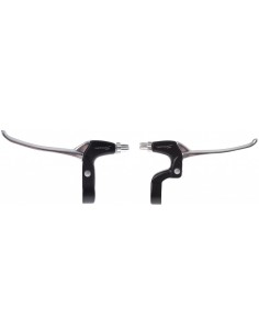 Hebelsatz Saccon für Rollenbremse - 4 Finger - Schwarz/Silber