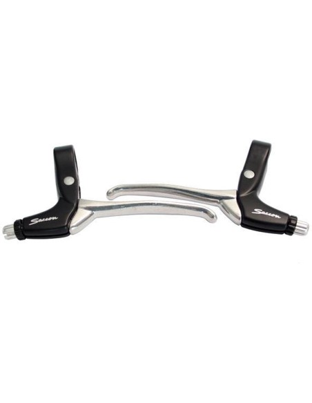 Hebelsatz Saccon für Rollenbremse - 4 Finger - Schwarz/Silber