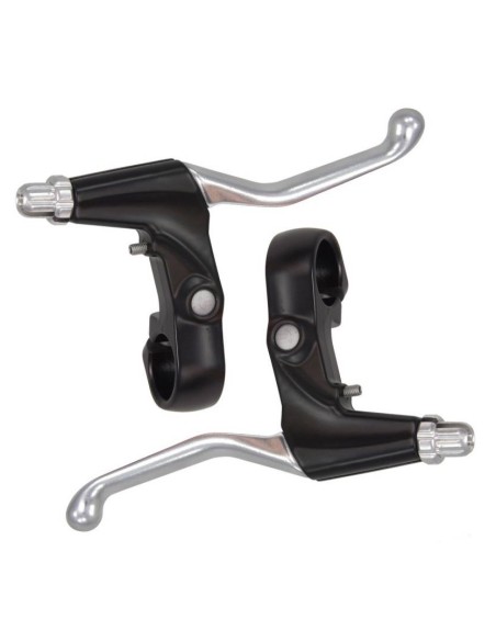 Bremshebel Satz Saccon 3 Finger - Silber/Schwarz