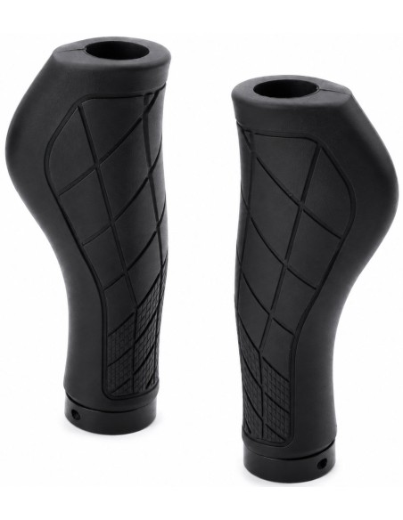 Griffe Satz Edge Ergo City mit Sicherheitsring 2 x 136mm - schwarz