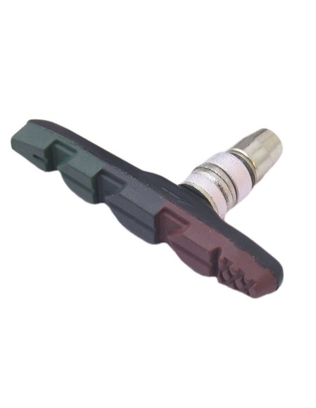 Bremsschuh Satz Edge für V-Bremse -Triple Colours (Schwarz/Grün/Braun)
