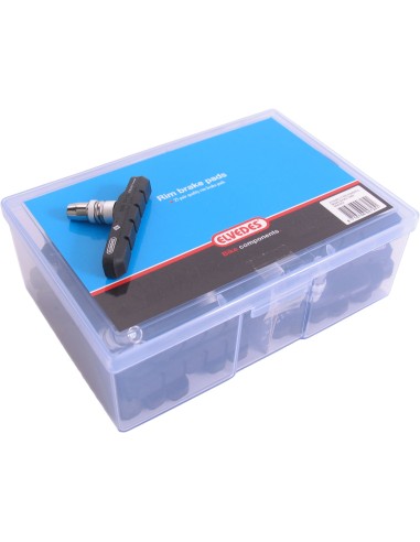 Bremsklotz Satz für V-Bremse Elvedes 72mm - Schwarz (werkstattverpackung  25 x 2 Stück)