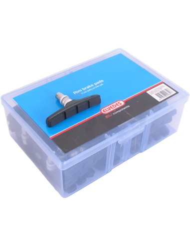 Bremsschuhset V-Brake & Innensechskant 70mm Schwarz (Werkstattverpackung - 25 satz)