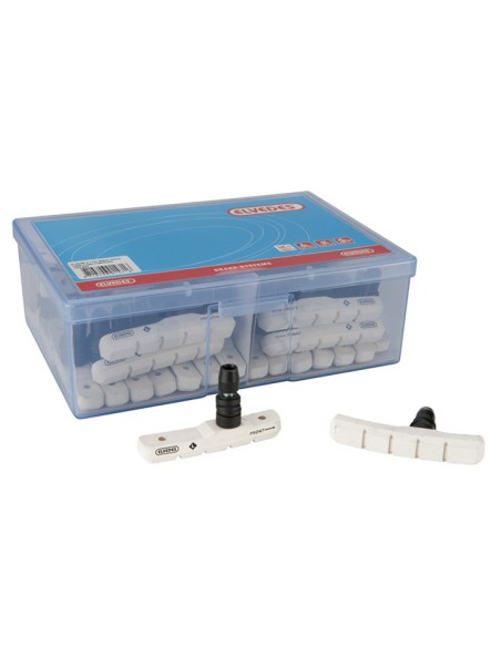 Bremsschuhset Elvedes 6832 V-Bremse 72mm - Weiß (werkstattverpackung  25 satz)