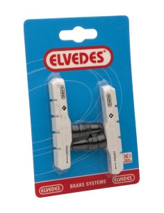 Bremsklotz Satz für V-Bremse Elvedes 72mm - Weiß