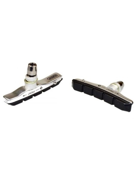V-Type Felgenbremsklotz Satz Elvedes 72mm mit Aluminiumkartusche (blister)